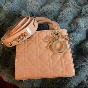 Patent Leather Lady D Style Bag